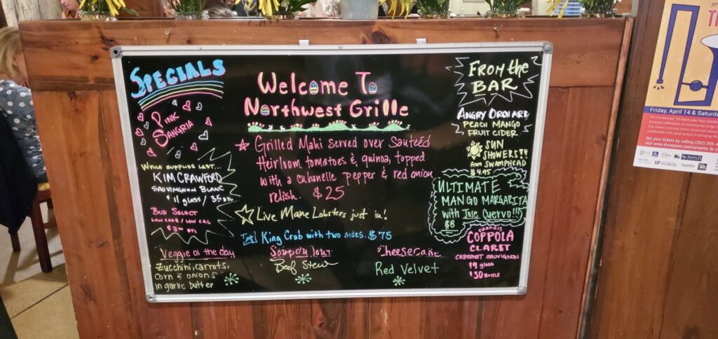 Northwest Grille Menu 7